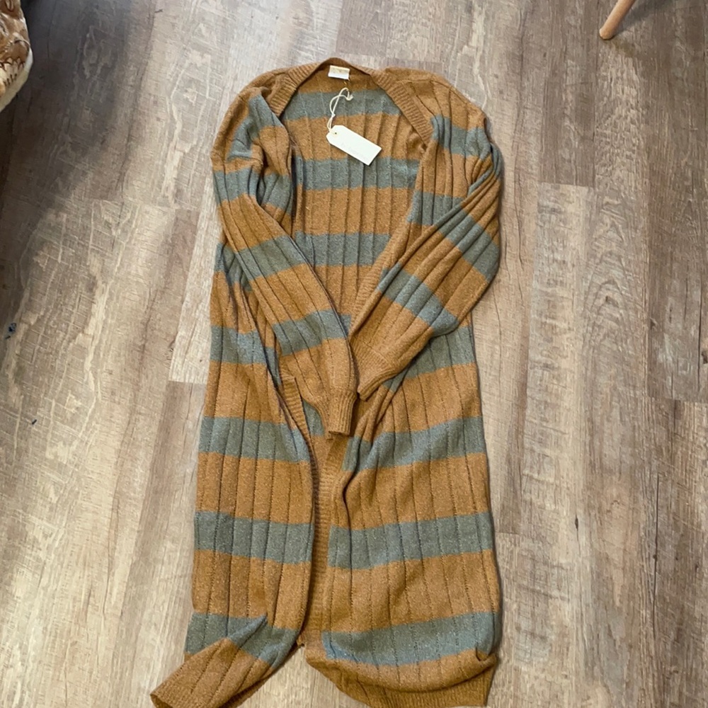 Duster length sweater